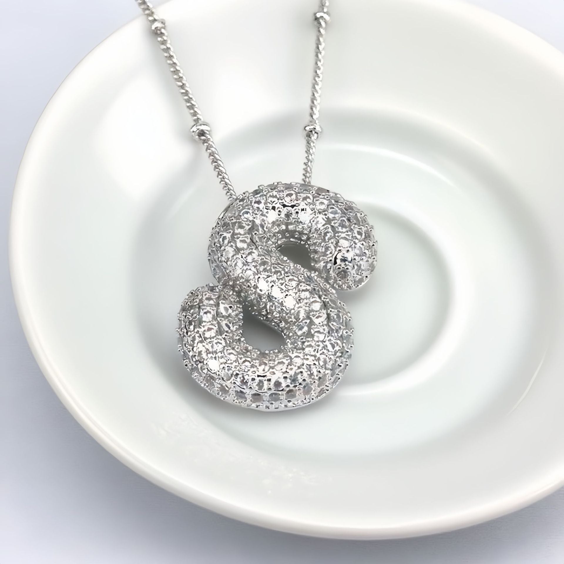 Balloon Letter Pendant Chain