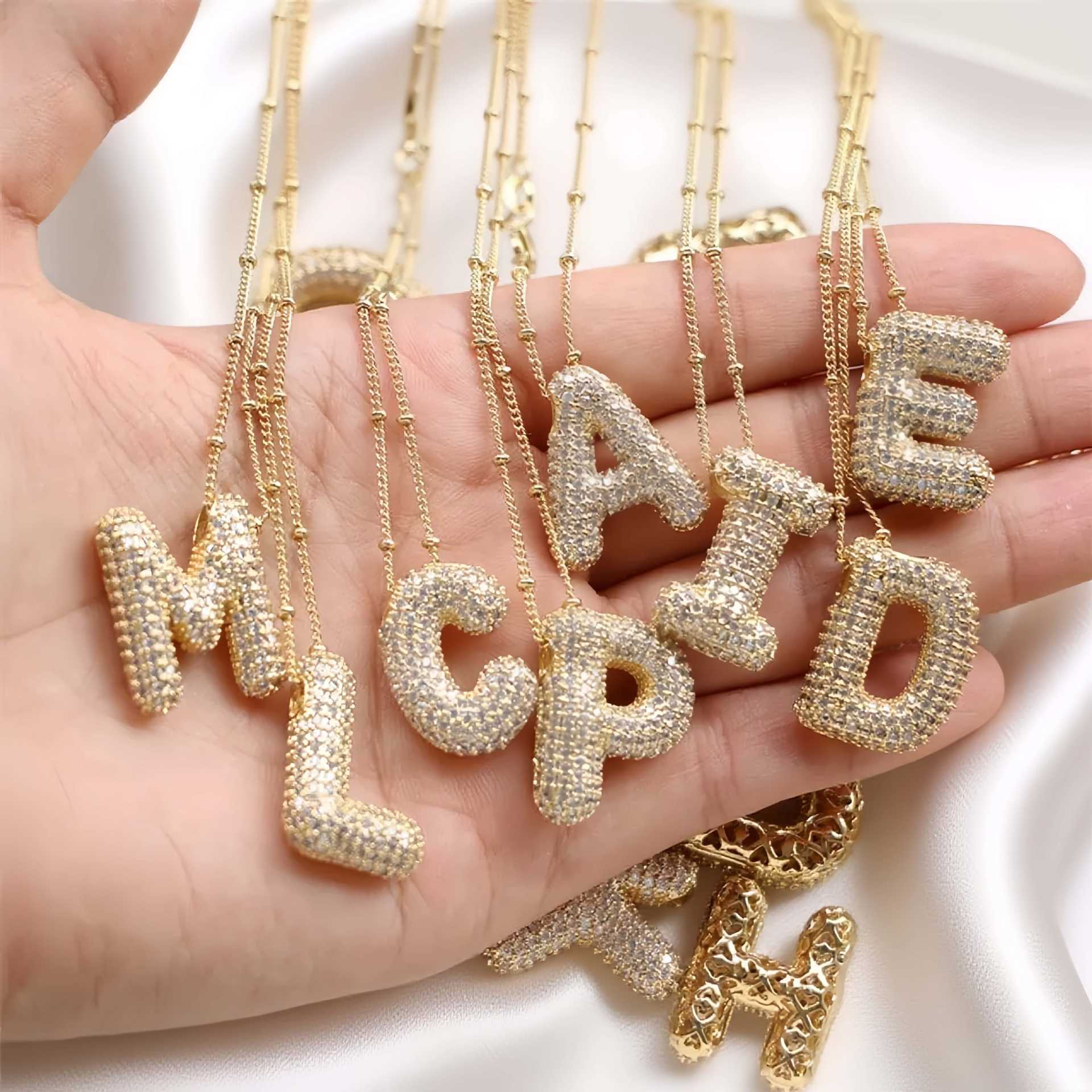 Balloon Letter Pendant Chain