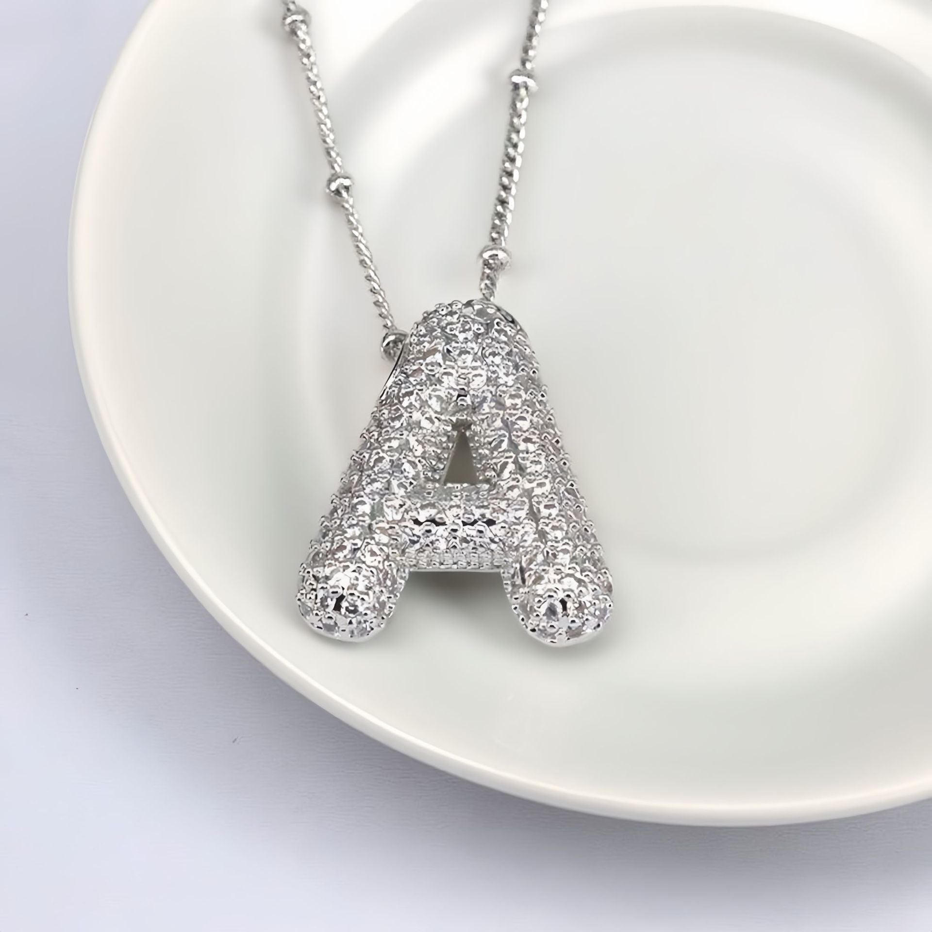 Balloon Letter Pendant Chain