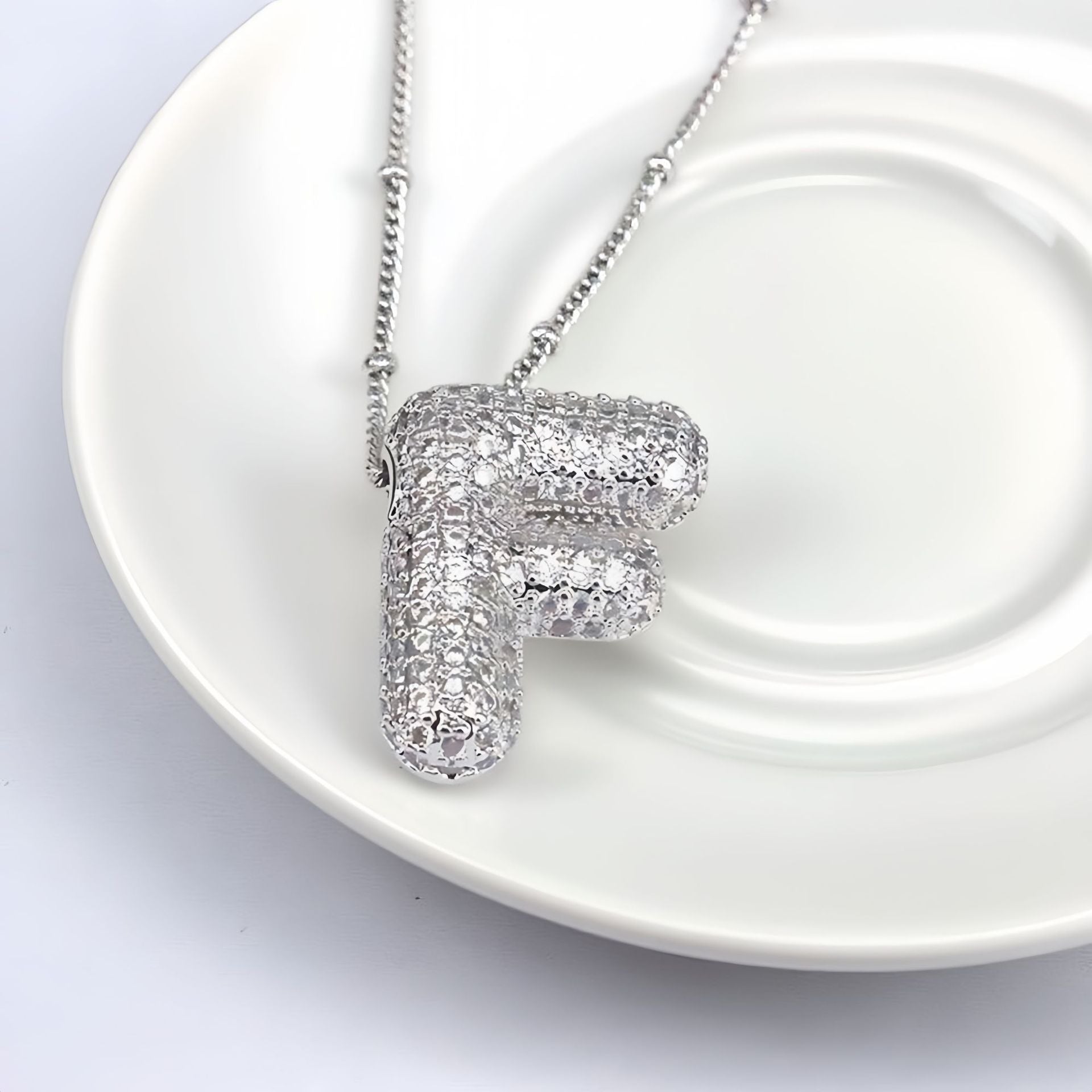 Balloon Letter Pendant Chain