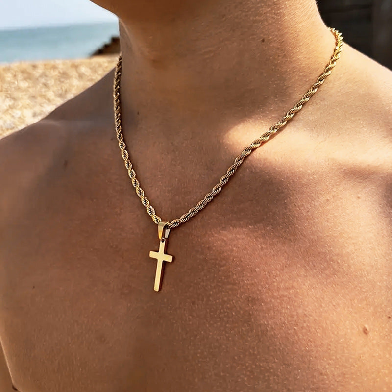 DELUXE Cross Pendant Chain
