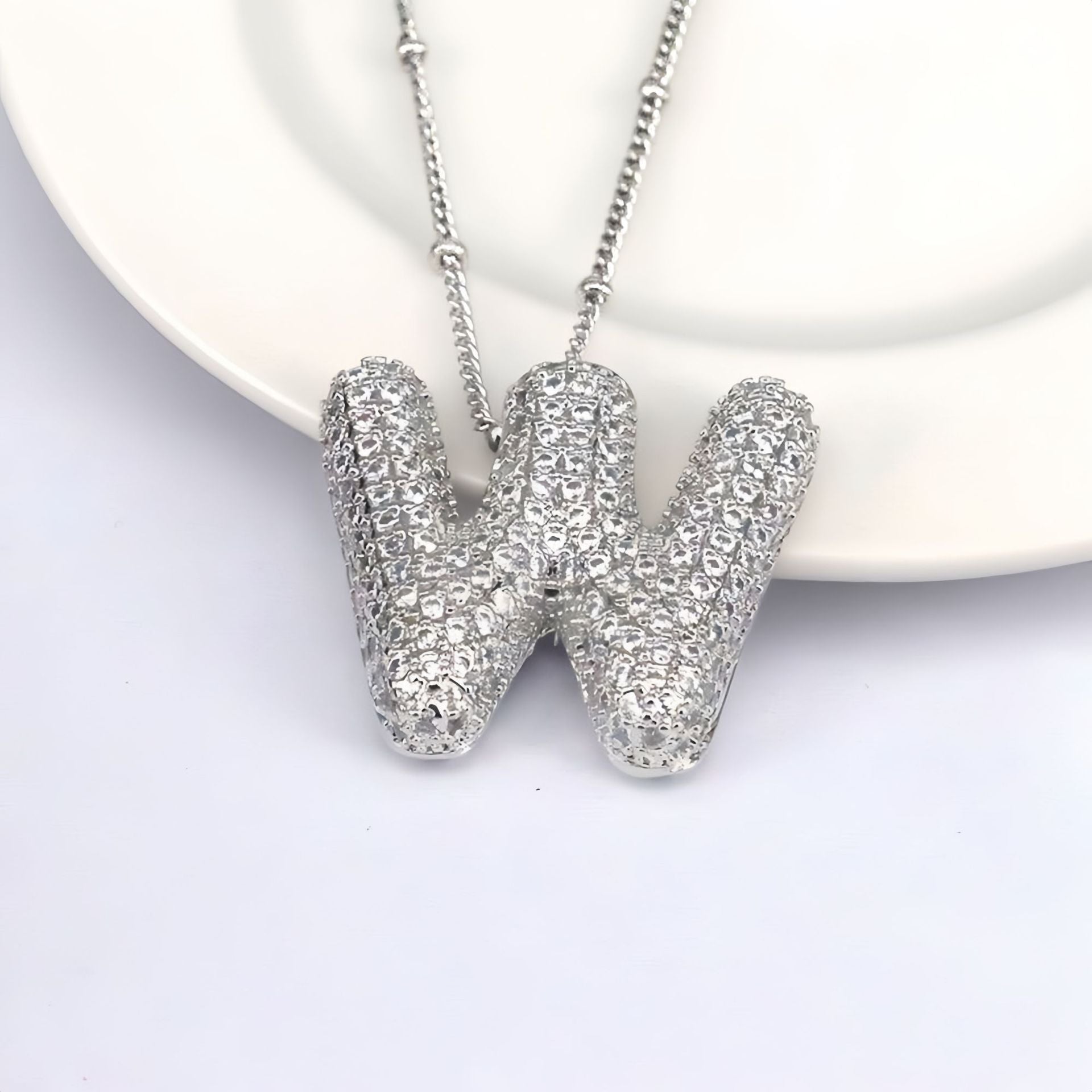 Balloon Letter Pendant Chain