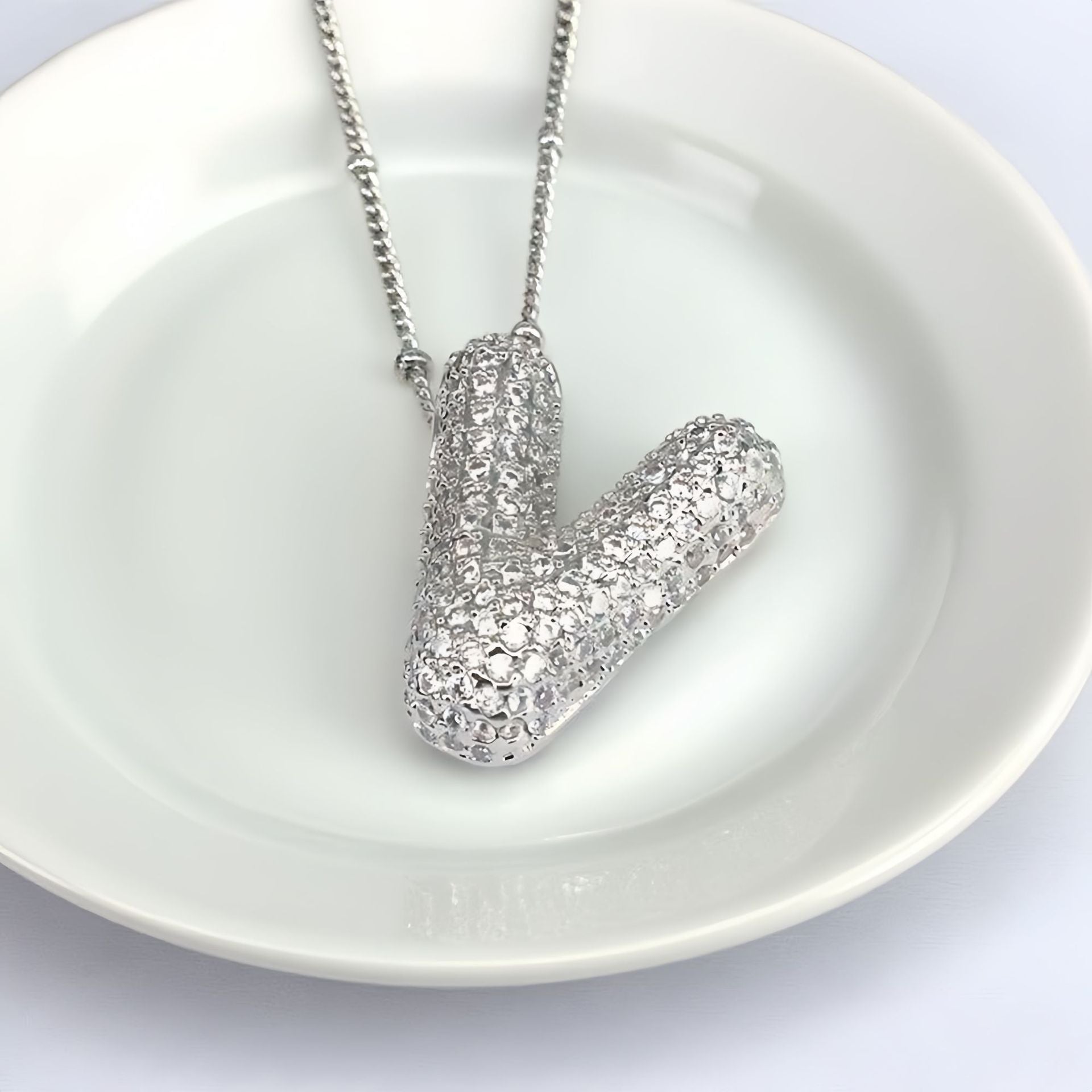 Balloon Letter Pendant Chain