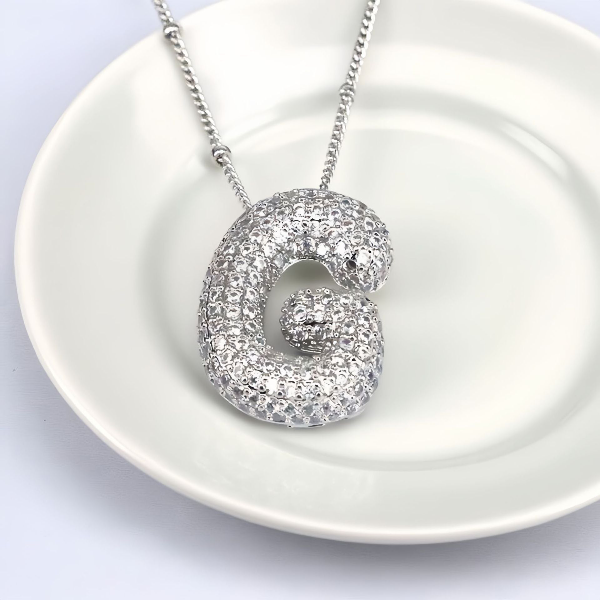 Balloon Letter Pendant Chain