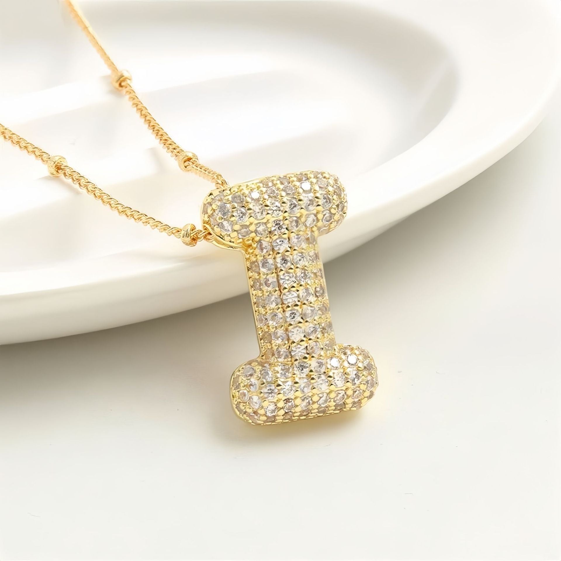 Balloon Letter Pendant Chain