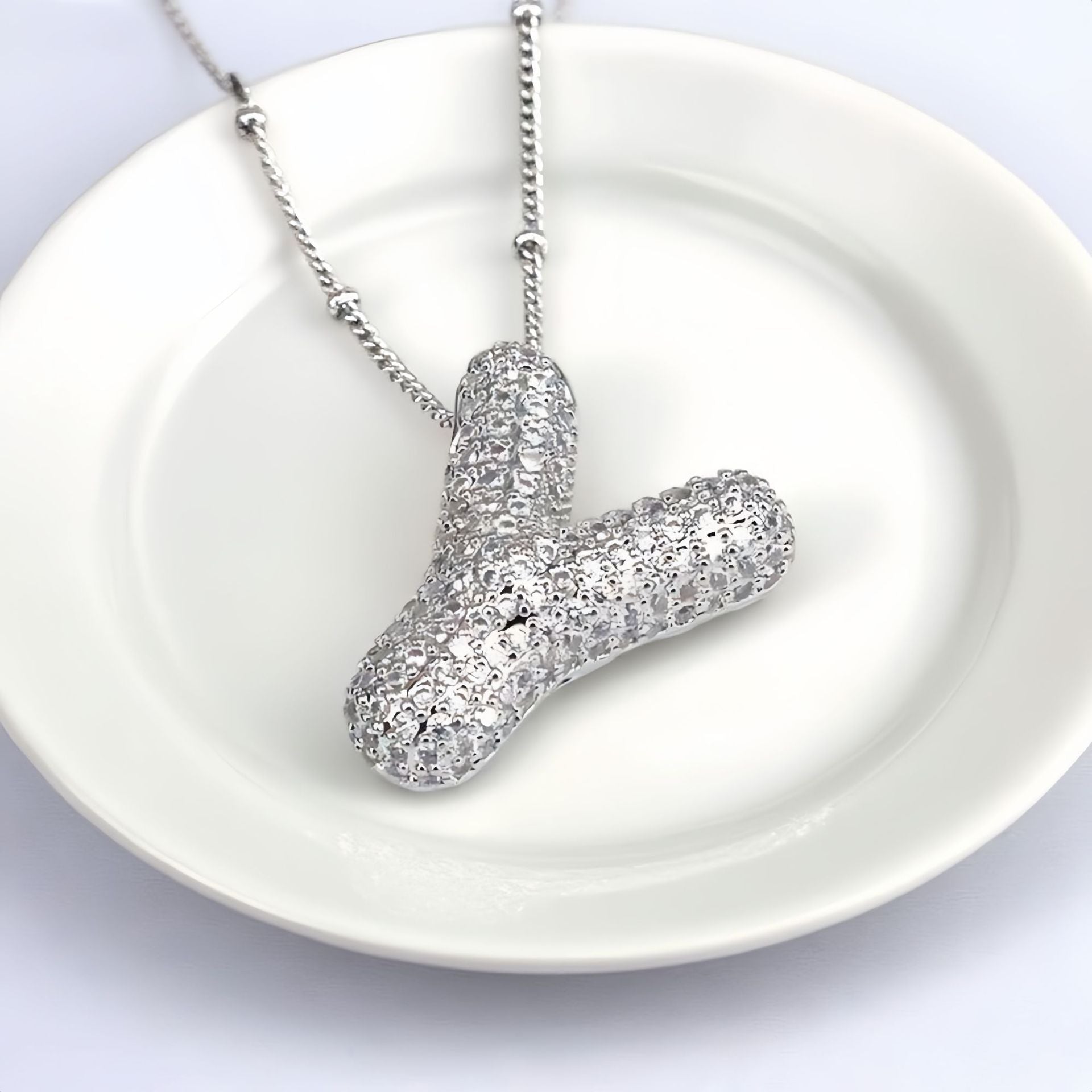 Balloon Letter Pendant Chain