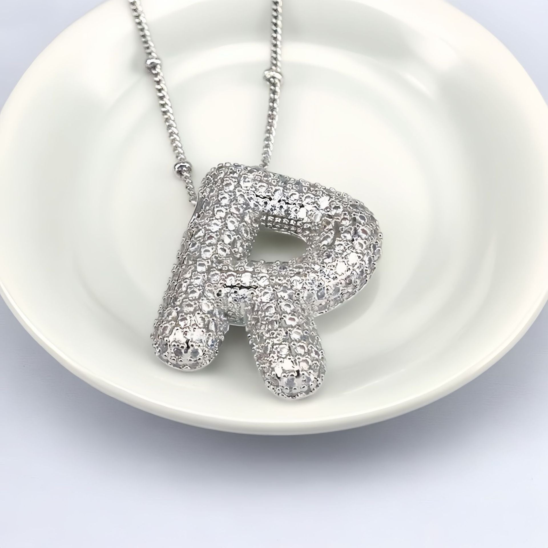 Balloon Letter Pendant Chain