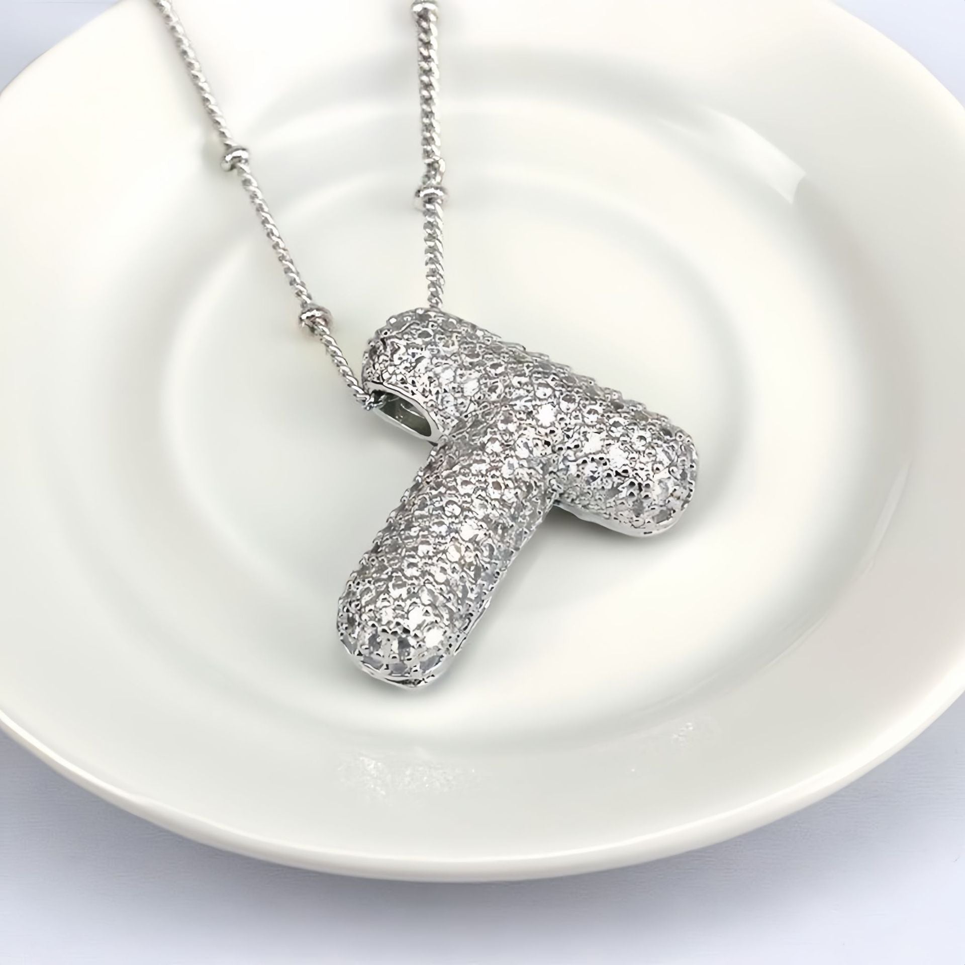 Balloon Letter Pendant Chain