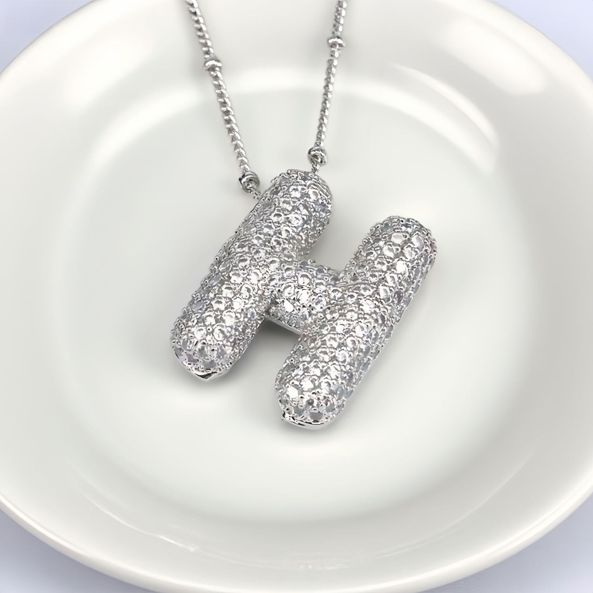 Balloon Letter Pendant Chain