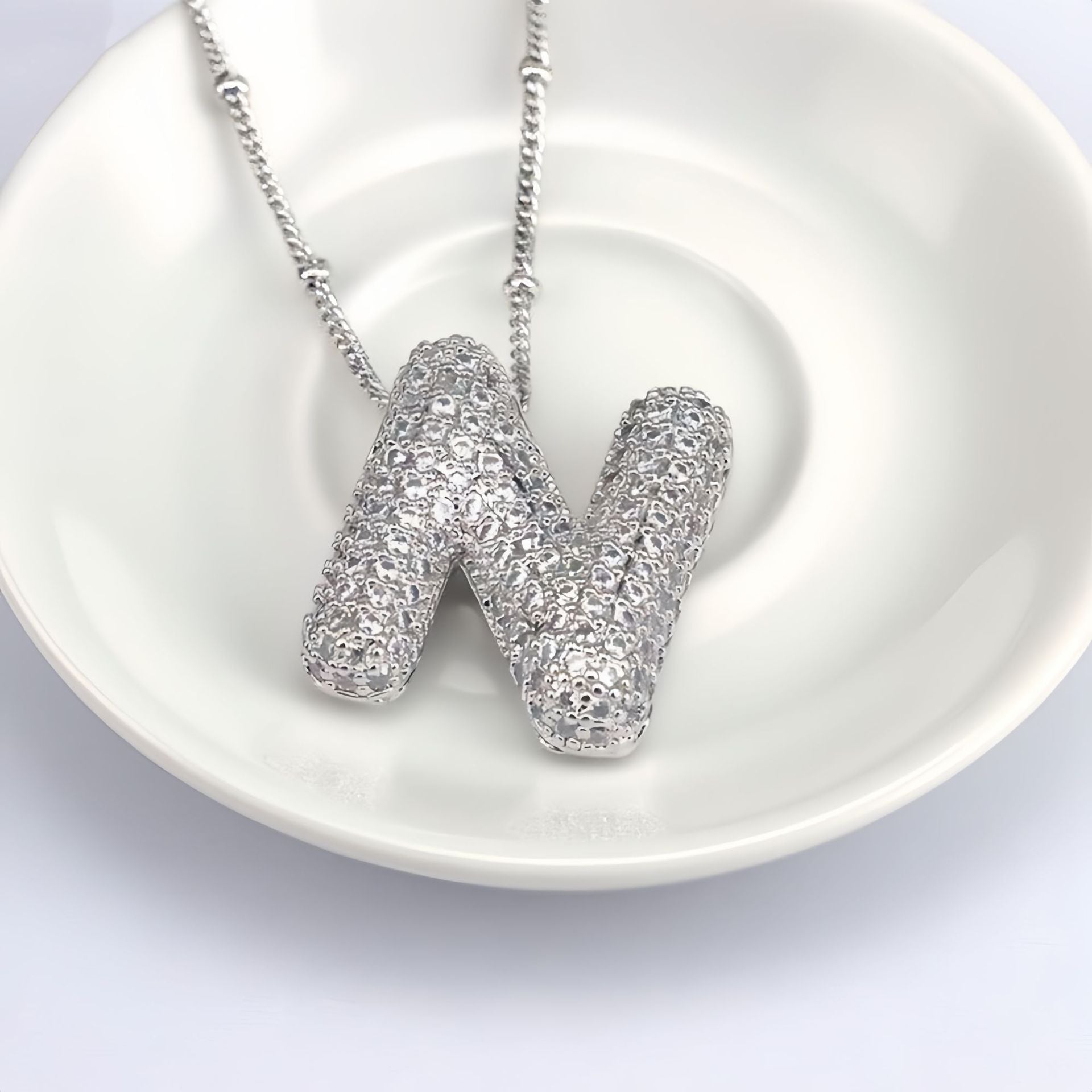 Balloon Letter Pendant Chain