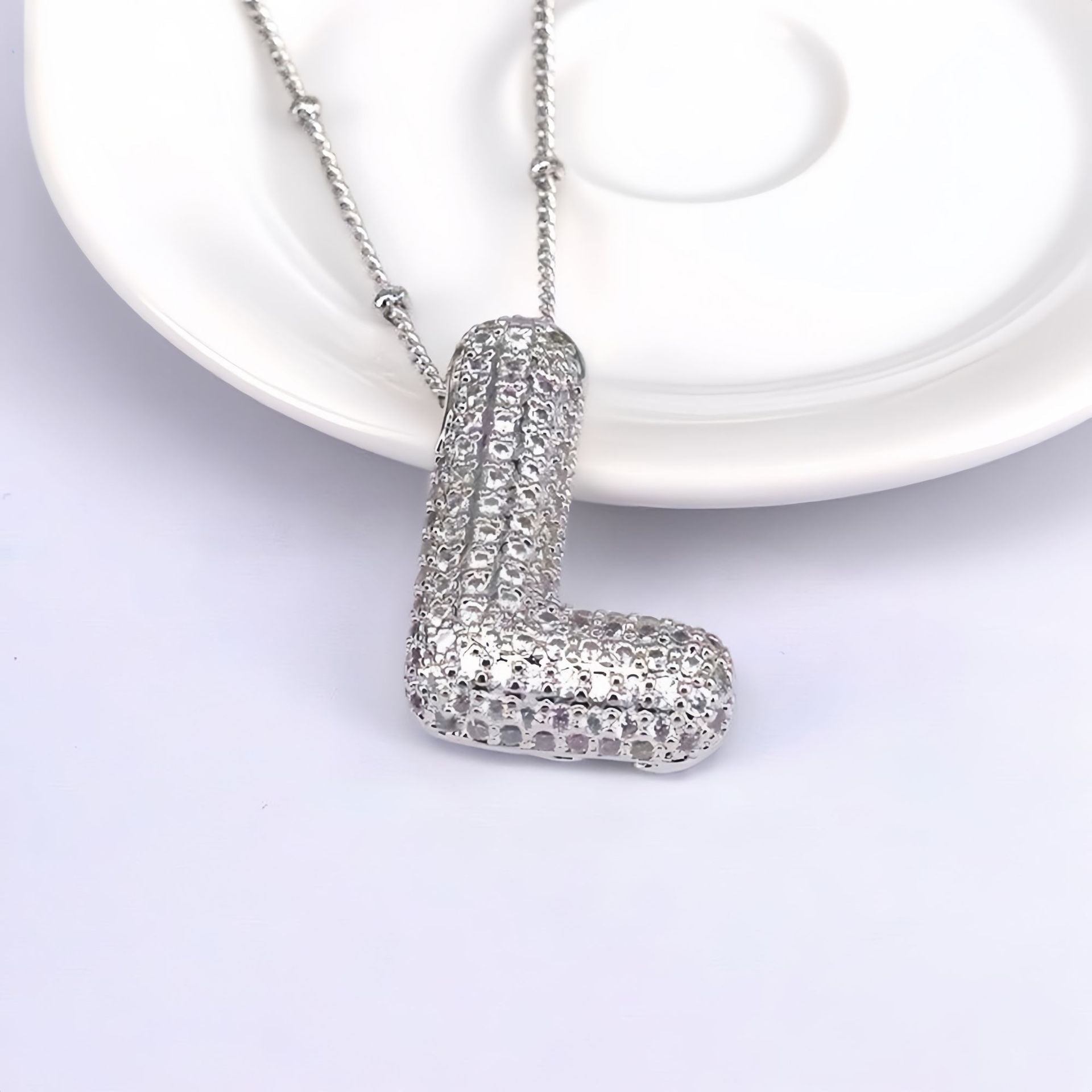 Balloon Letter Pendant Chain
