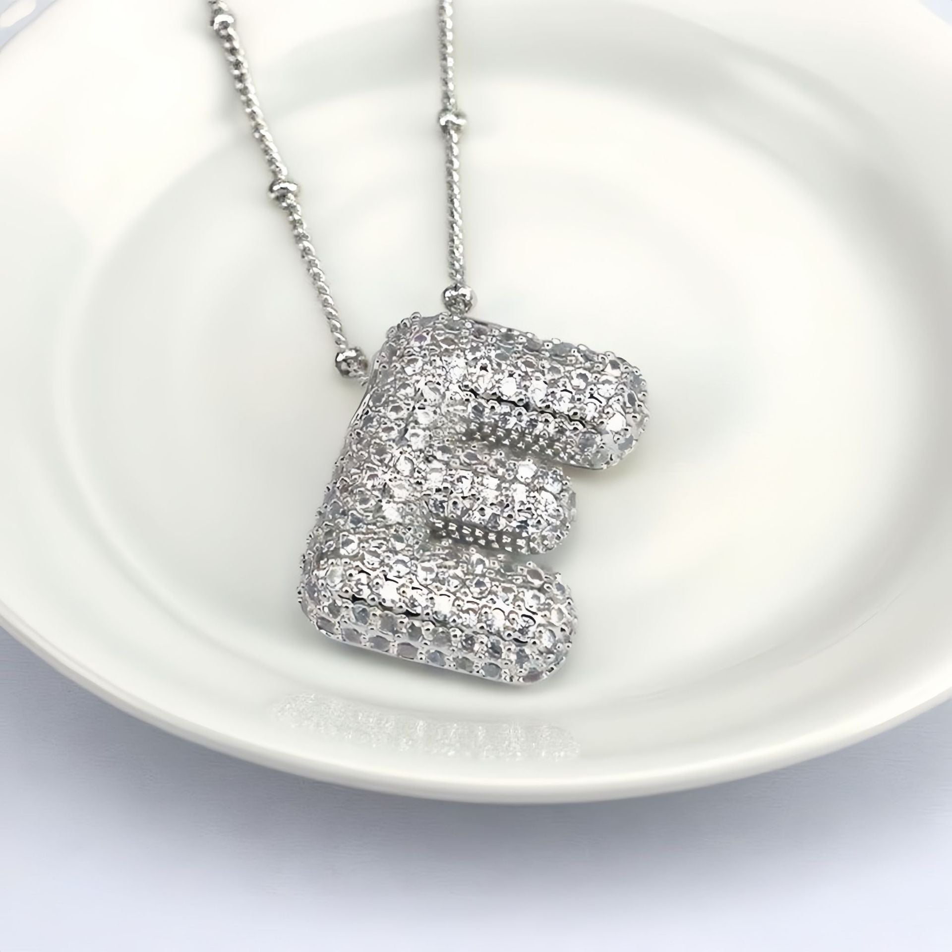 Balloon Letter Pendant Chain