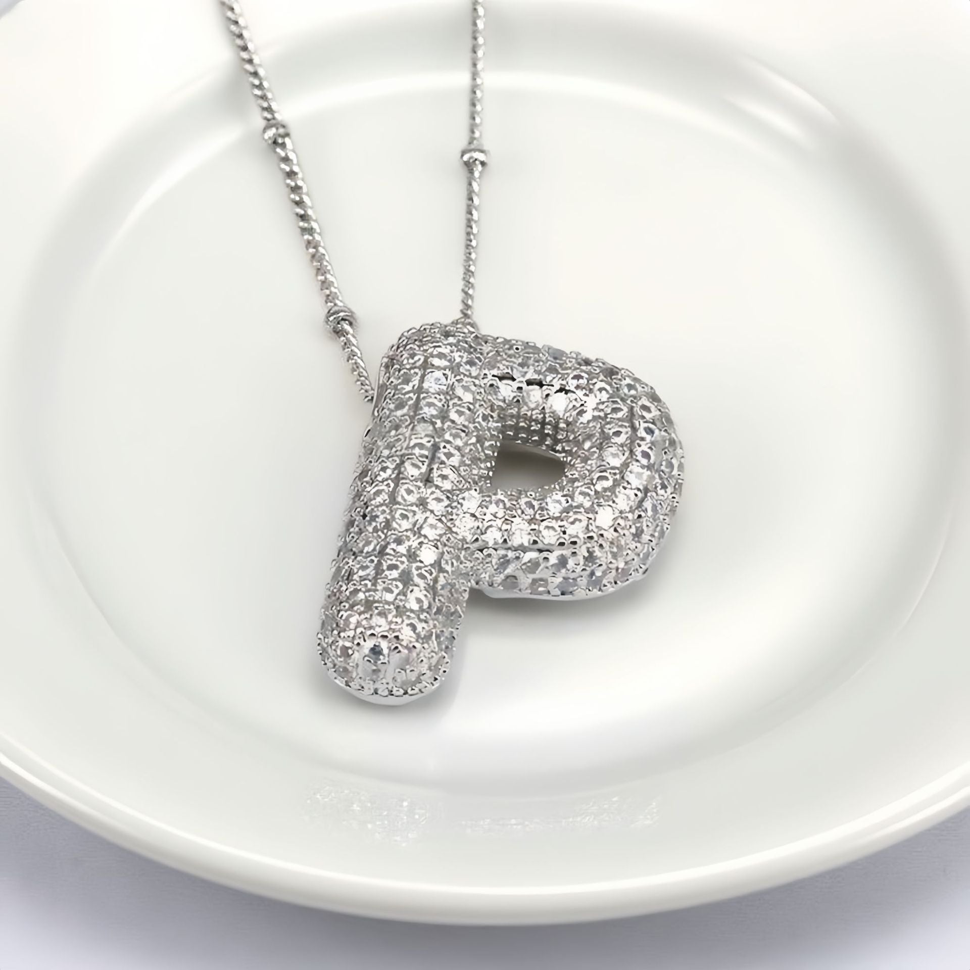 Balloon Letter Pendant Chain