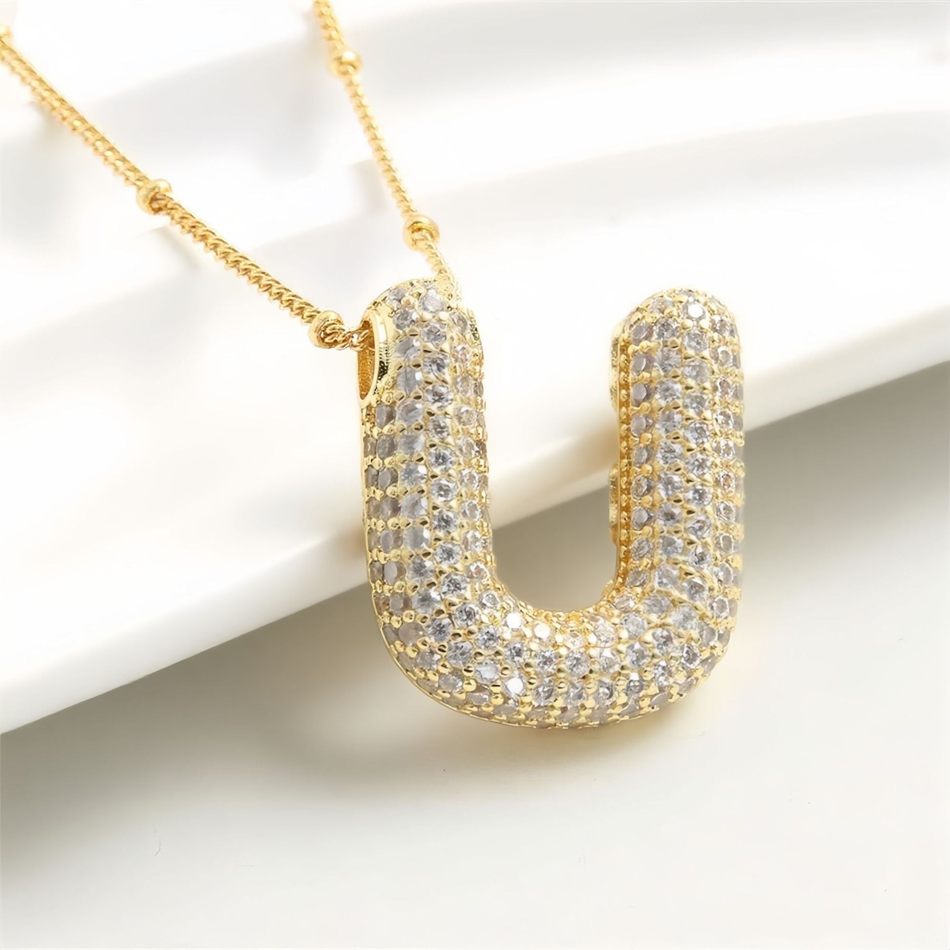 Balloon Letter Pendant Chain