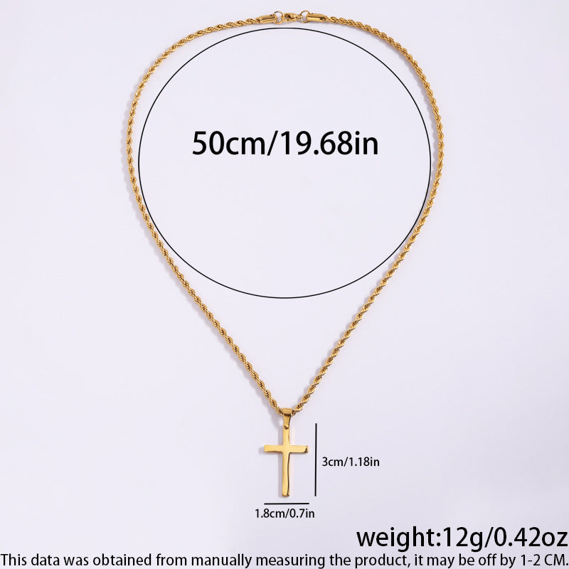 DELUXE Cross Pendant Chain