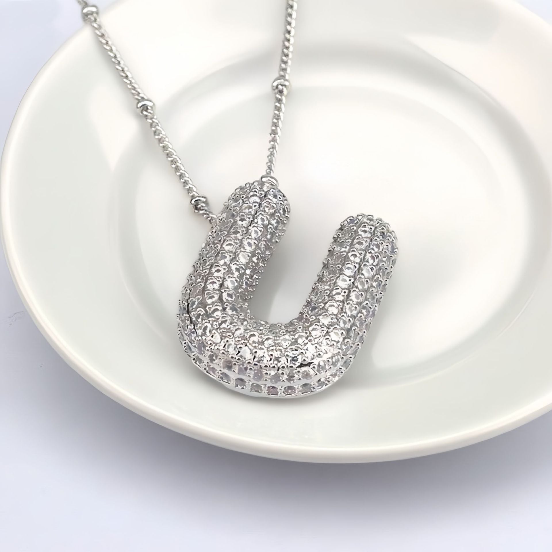 Balloon Letter Pendant Chain
