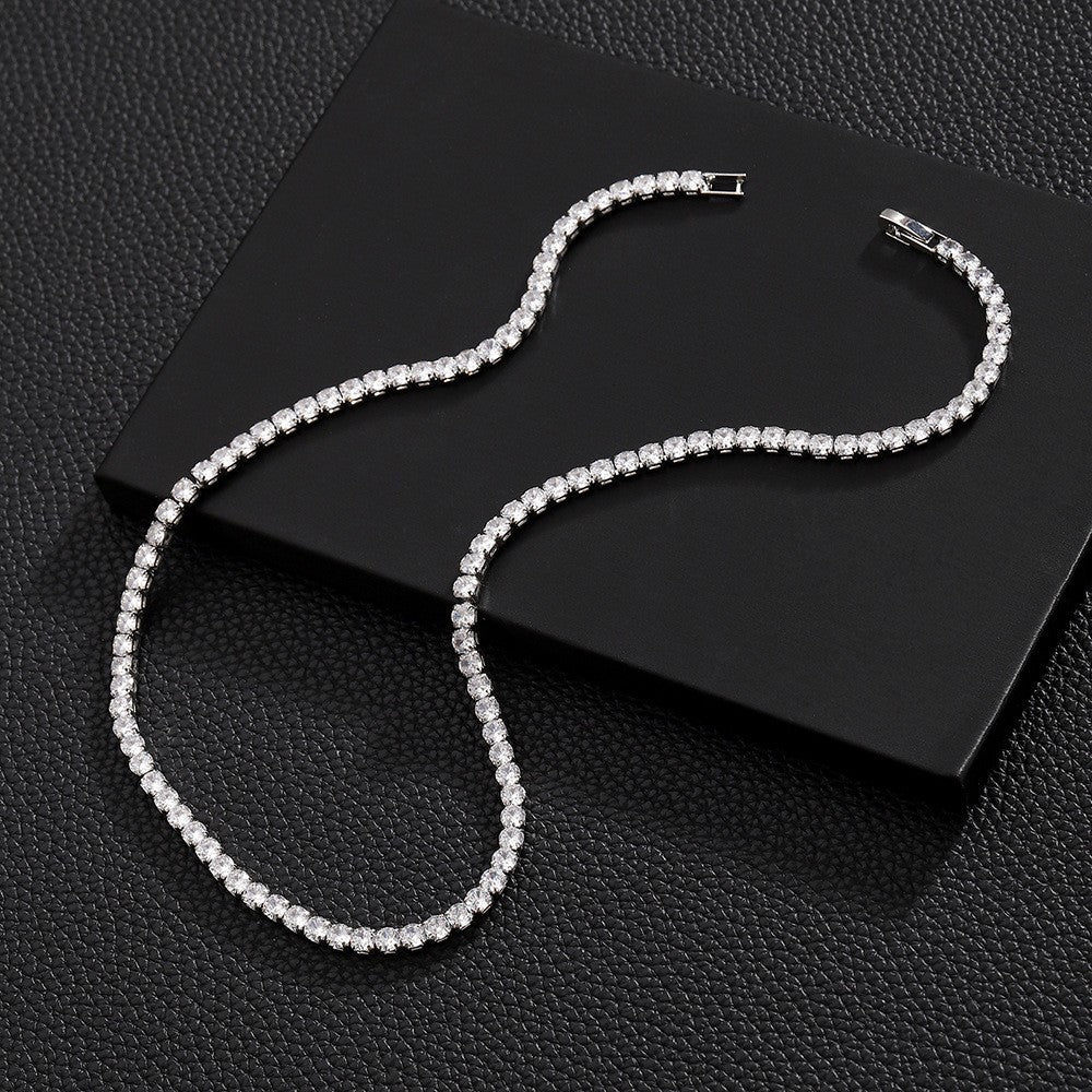 DELUXE Zircon Cuban Chain Necklace