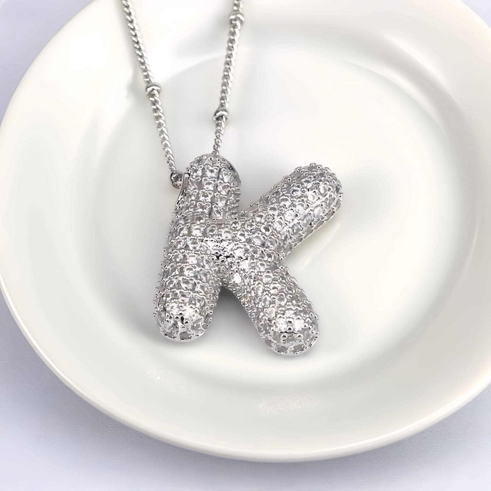Balloon Letter Pendant Chain