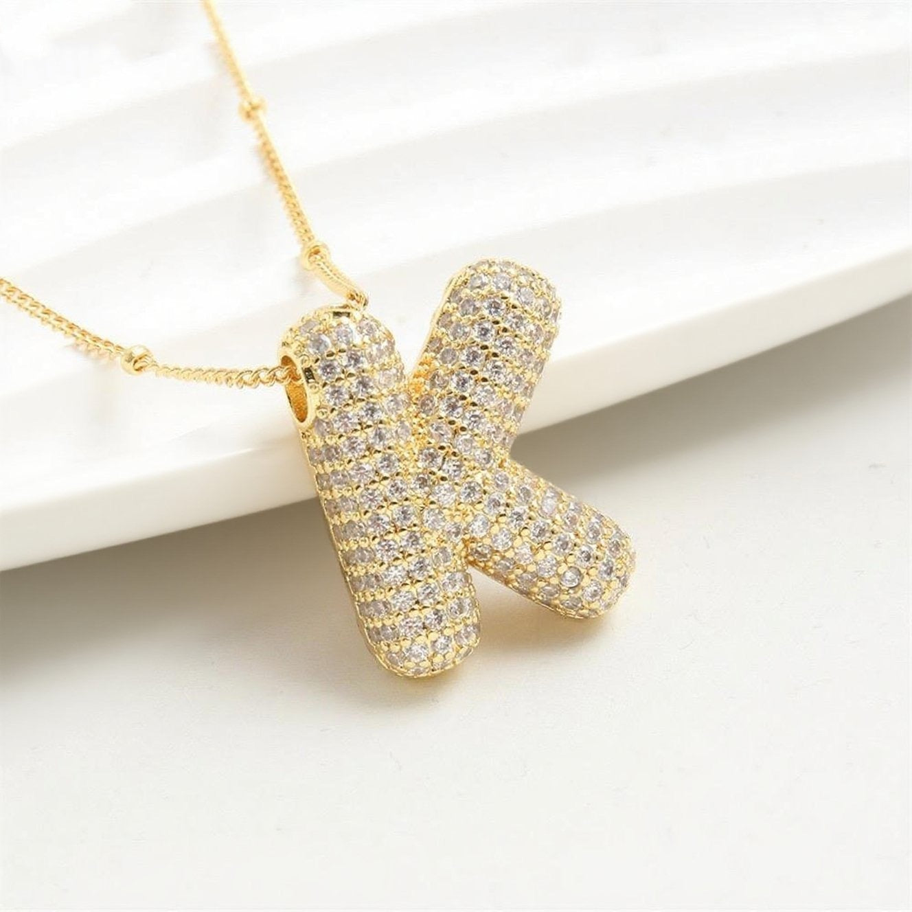 Balloon Letter Pendant Chain